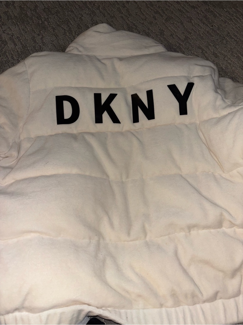 DKNY Sport Satin-Lined Cream Jacket